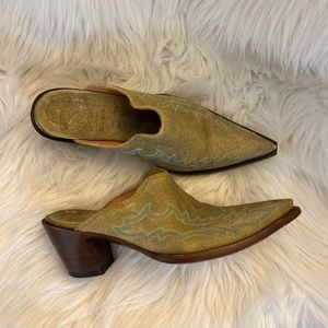 Stylish Gold Mules